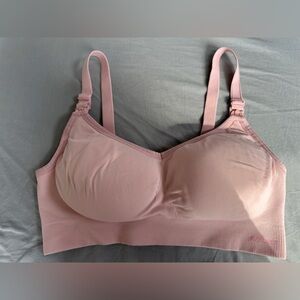 [NWOT] 2 Seamless Light Pink & Grey Maternity/Nursing Bras 34C